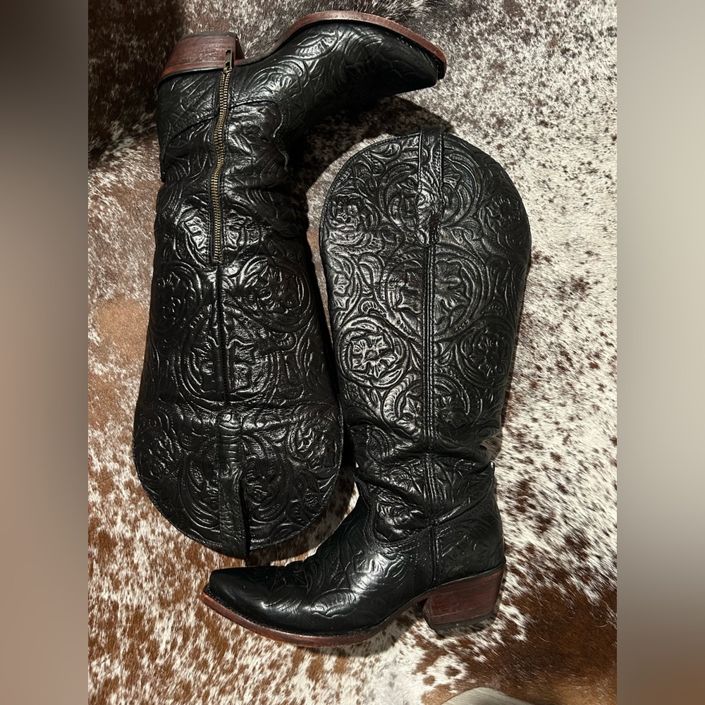 Wide Calf Rockem Cowboy Boots